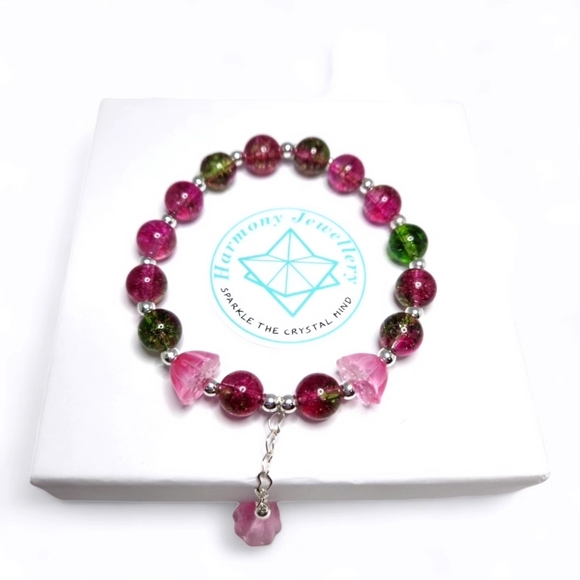 8 mm Tourmaline Bracelets/ Assorted styles - Picture 2 of 5